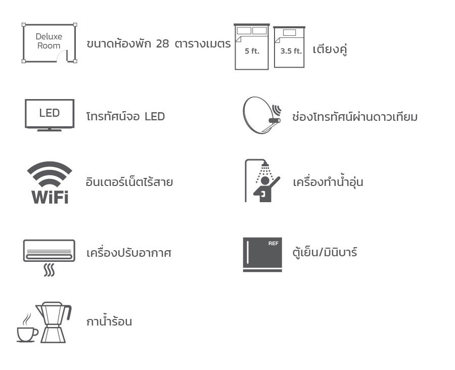 ห้องดีลักซ์ Deluxe Triple